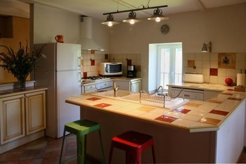 Partie cuisine de la pièce à vivre