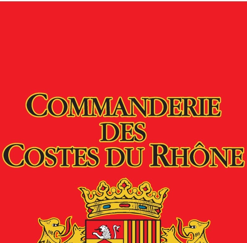BLASON de la Commanderie des Côtes du Rhone  :  web : commanderiecotesdurhone.fr