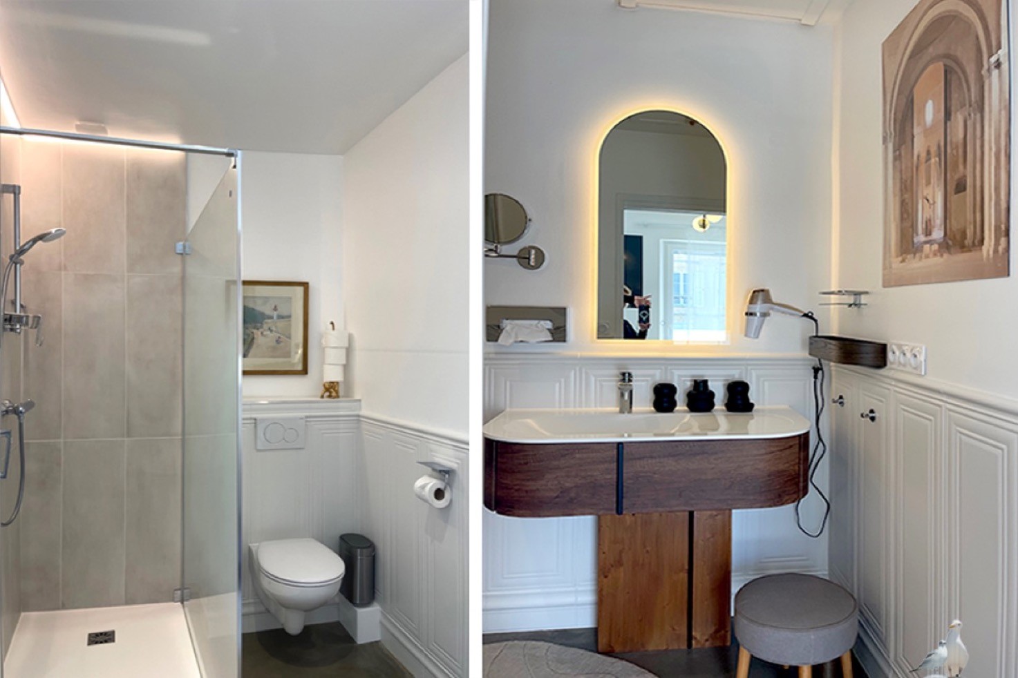 Salle de bains chambre Queen Size côté Falaise