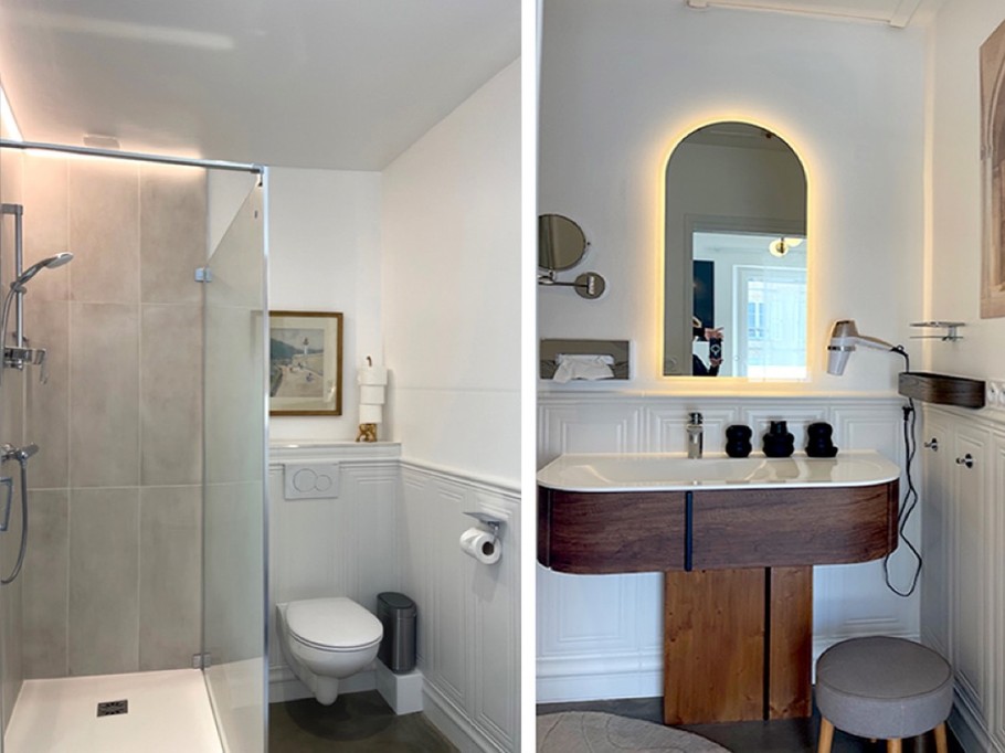 Salle de bains chambre Queen Size côté Falaise