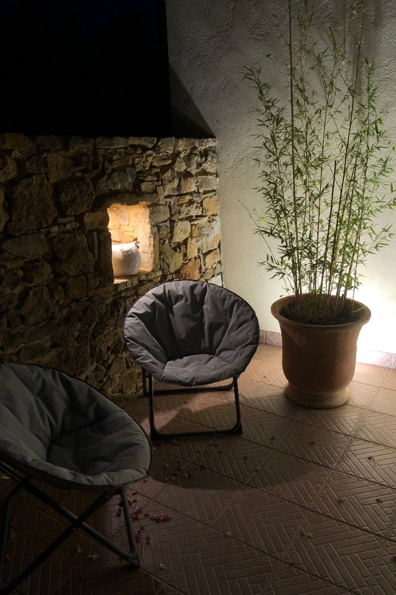 La terrasse la nuit
