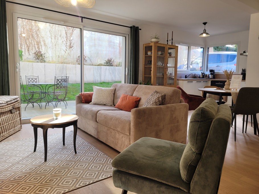 Lebreton Paimpol location, séjour cuisine pièce principale