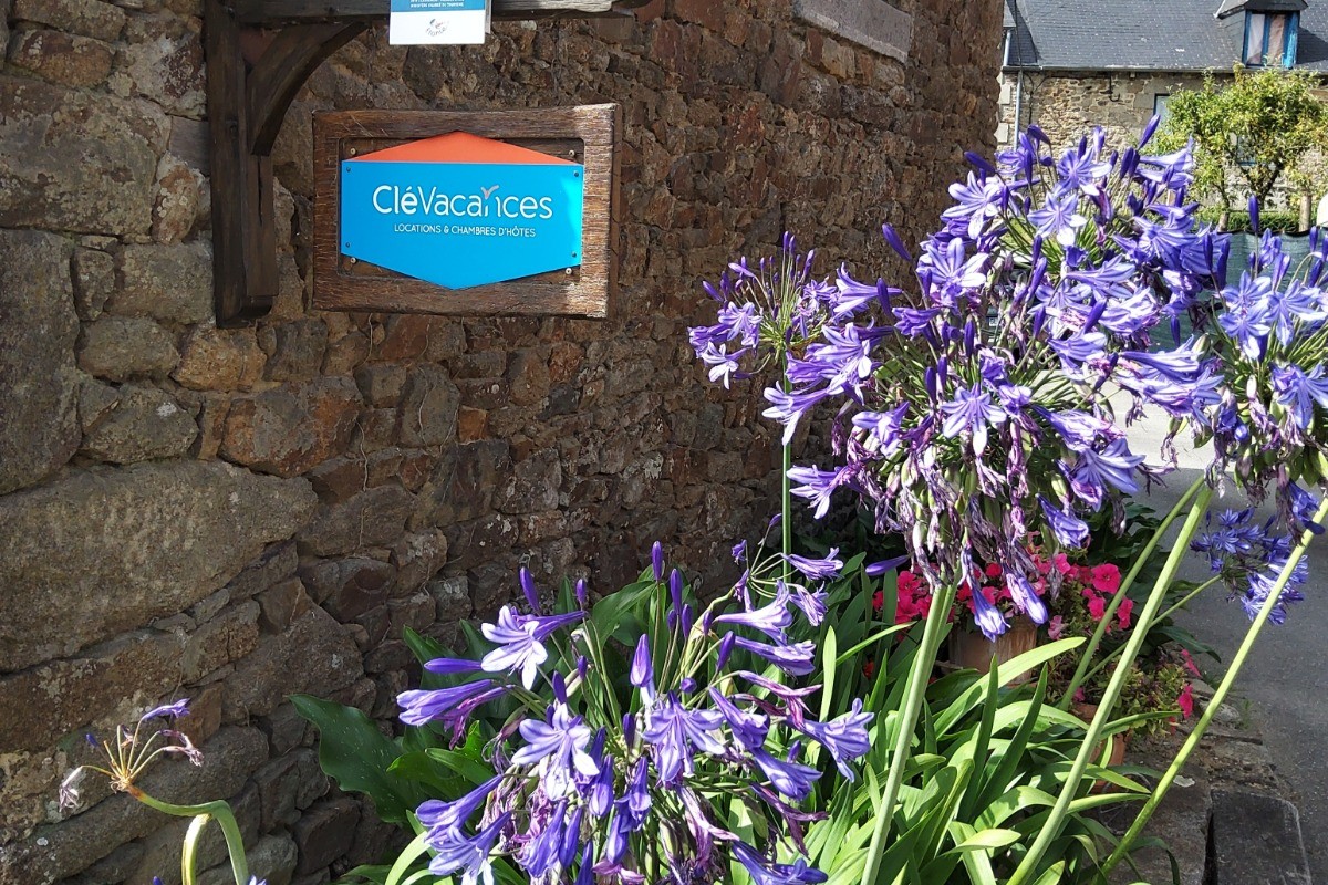 Panneau d’ entrée de notre gîte