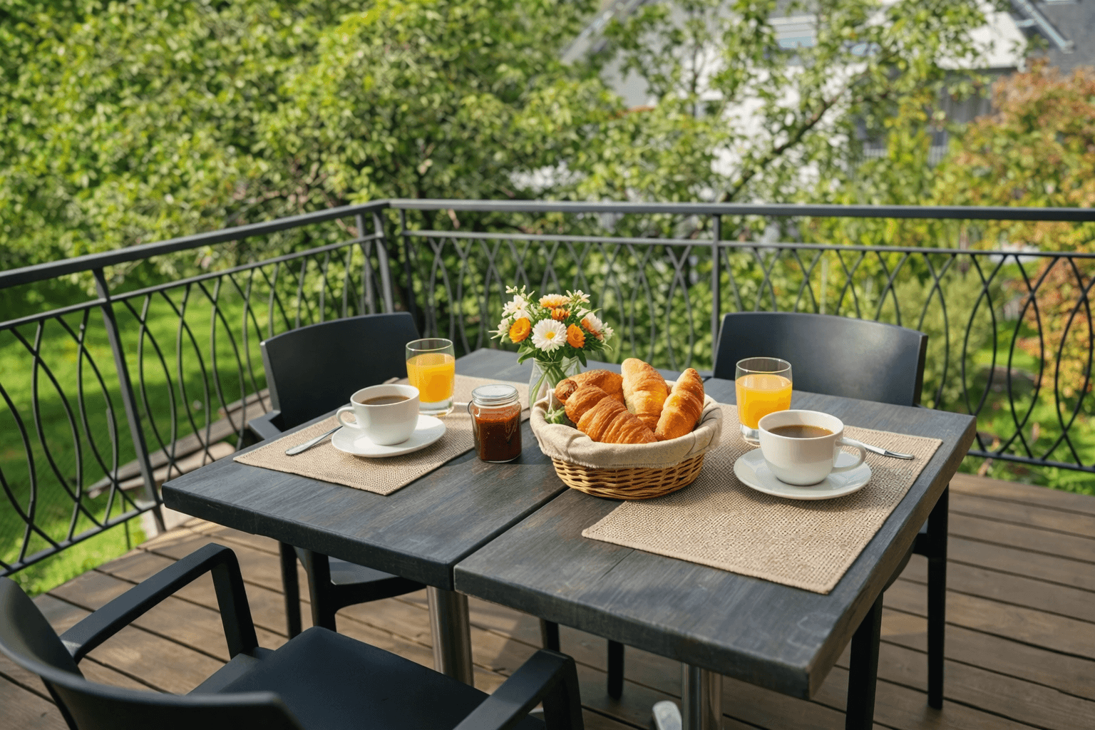 breakfast on the terrace