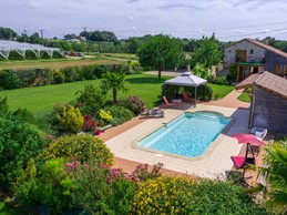 Vue aérienne gîte