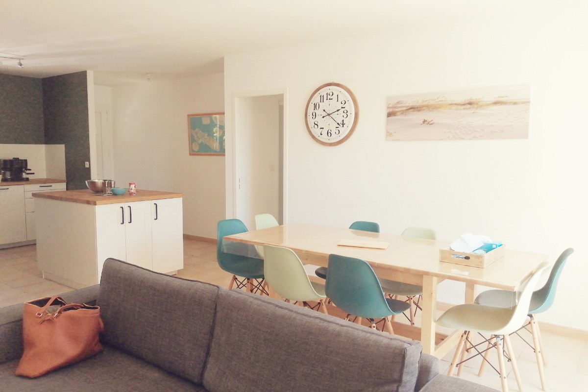 "La Terrasse au Voilage Bleu", pour 6 personnes, accès PMR  à Étaules, près de Royan, Charente maritime