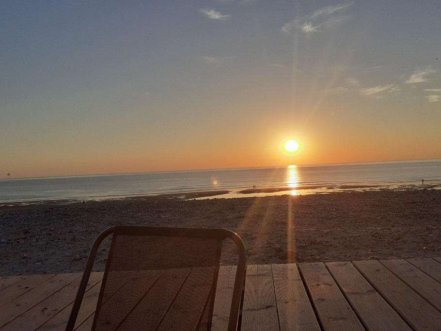 coucher de soleil de l'appartement