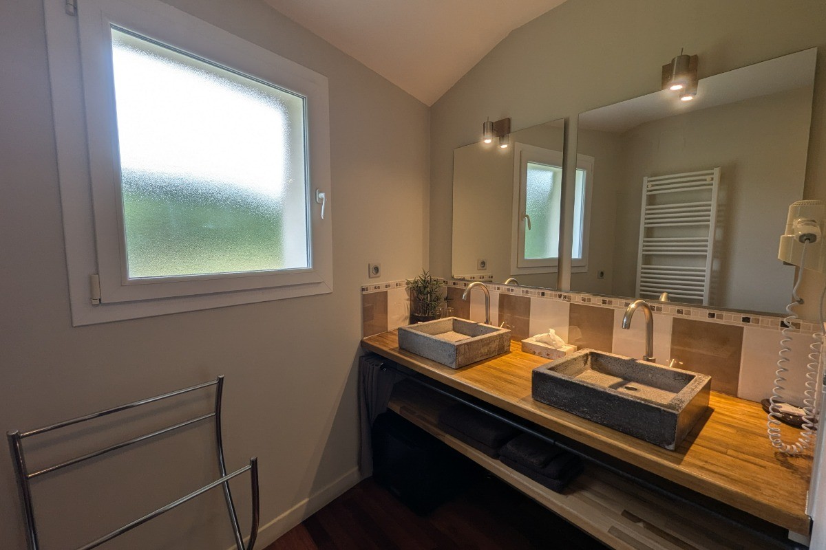 Salle d'eau de la Chambre La Printanière