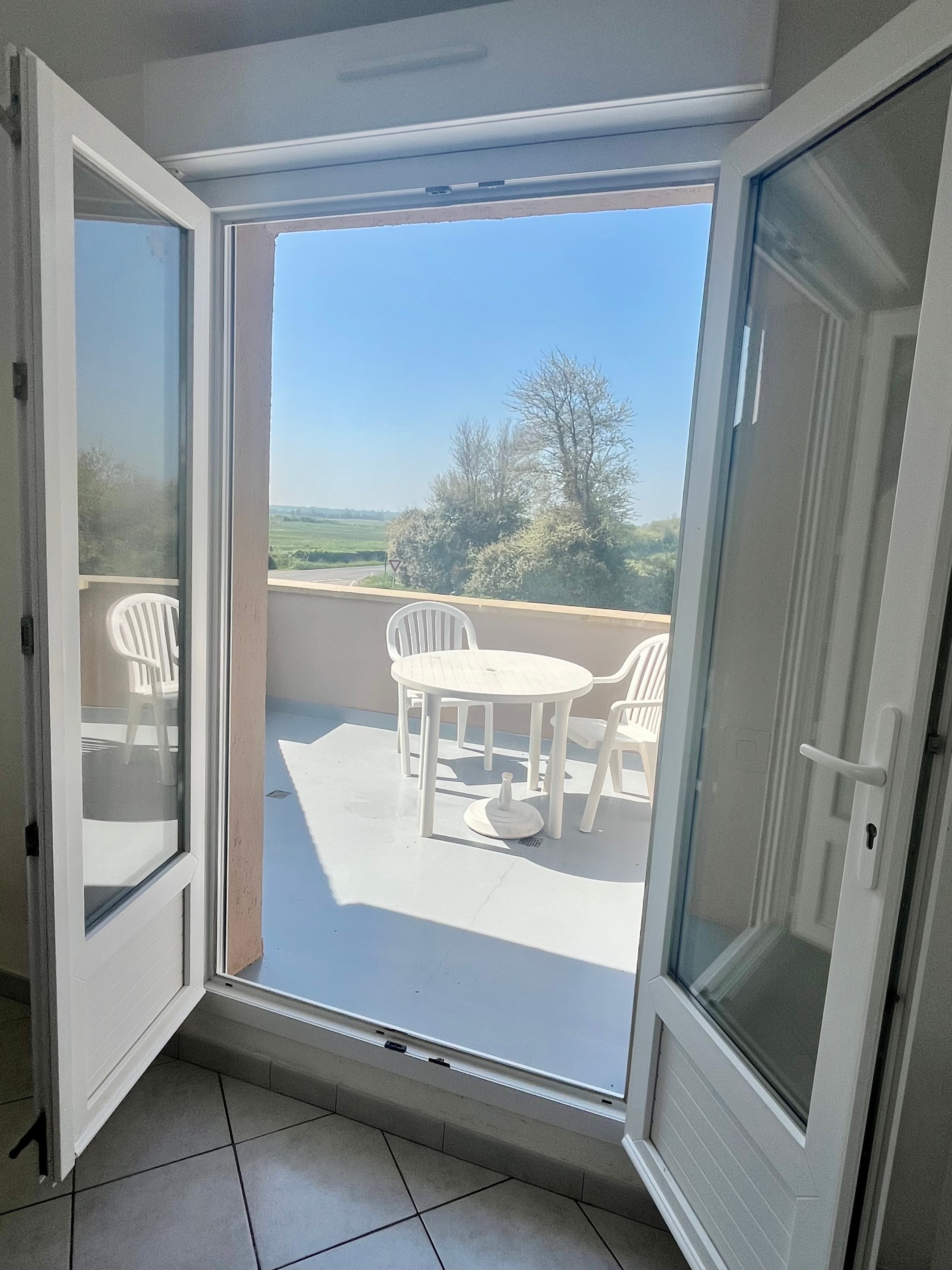 Accès à la terrasse privée