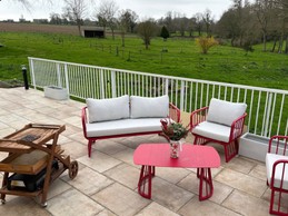 Salon de jardin sur terrasse