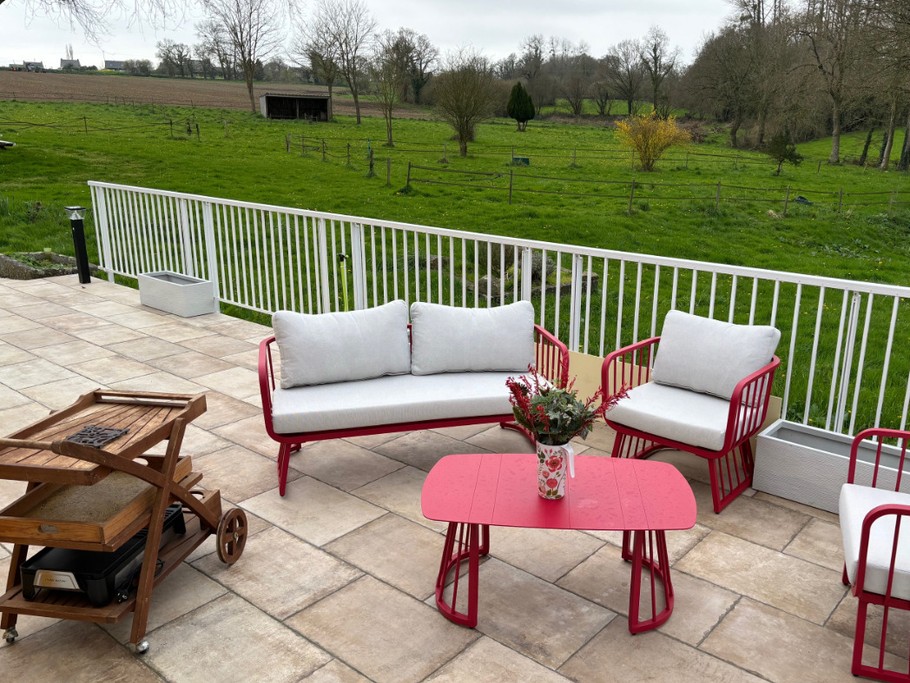 Salon de jardin sur terrasse