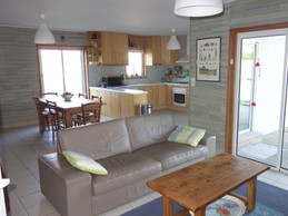 Coin salon - Maison l'Arbousier 8 personnes - piscine, calme et nature, Vieux Boucau, Landes