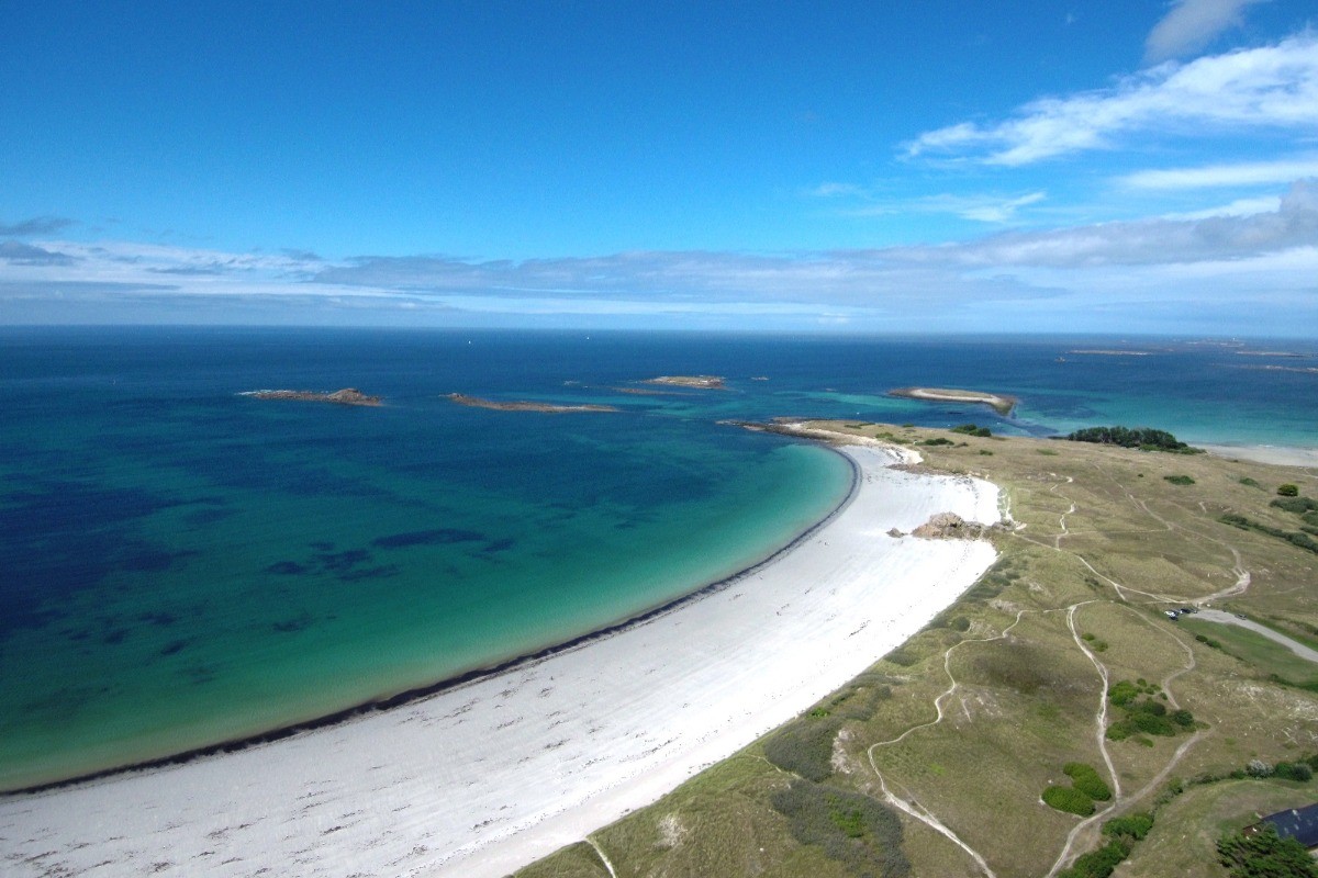 Plage de Tréompan à Ploudalmézeau