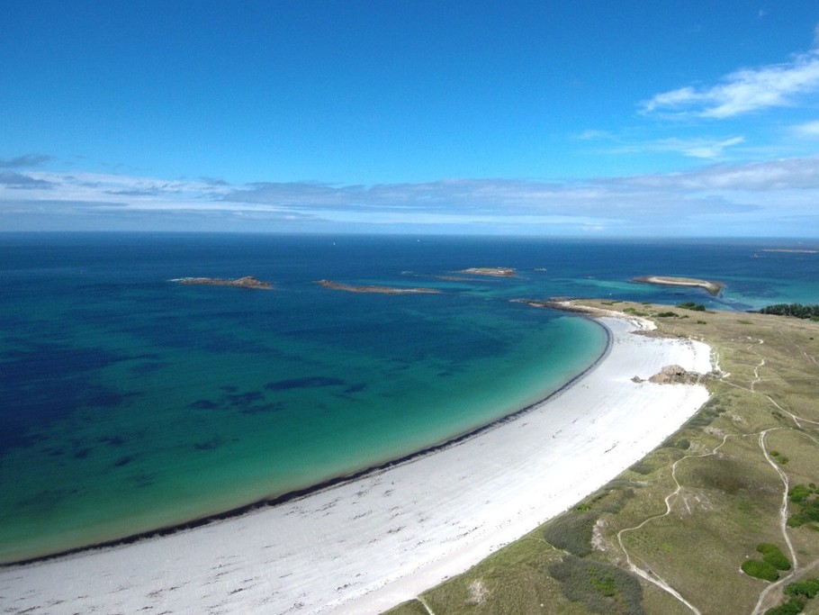 Plage de Tréompan à Ploudalmézeau