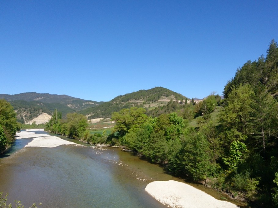 Vue de la rivière La Drôme