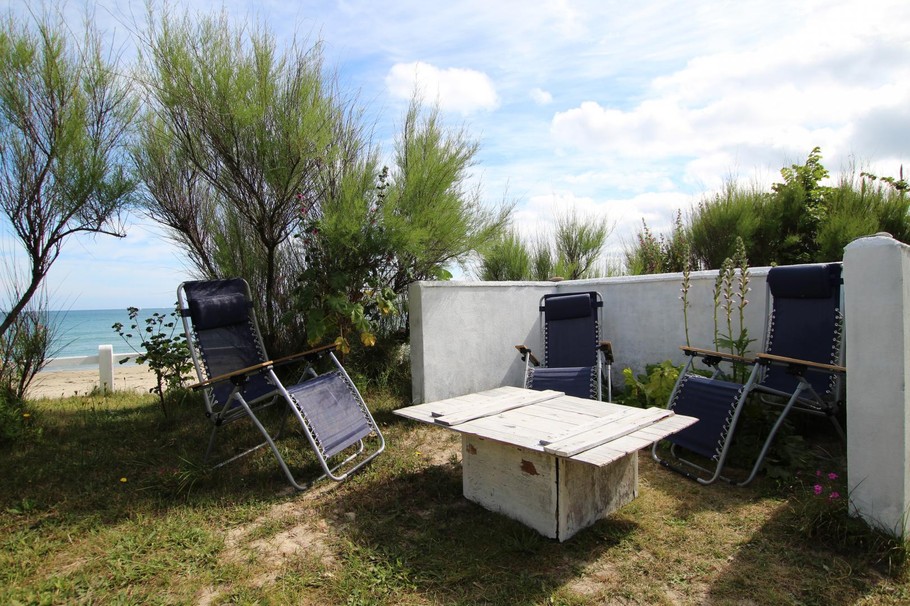 Espace détente au bord de plage