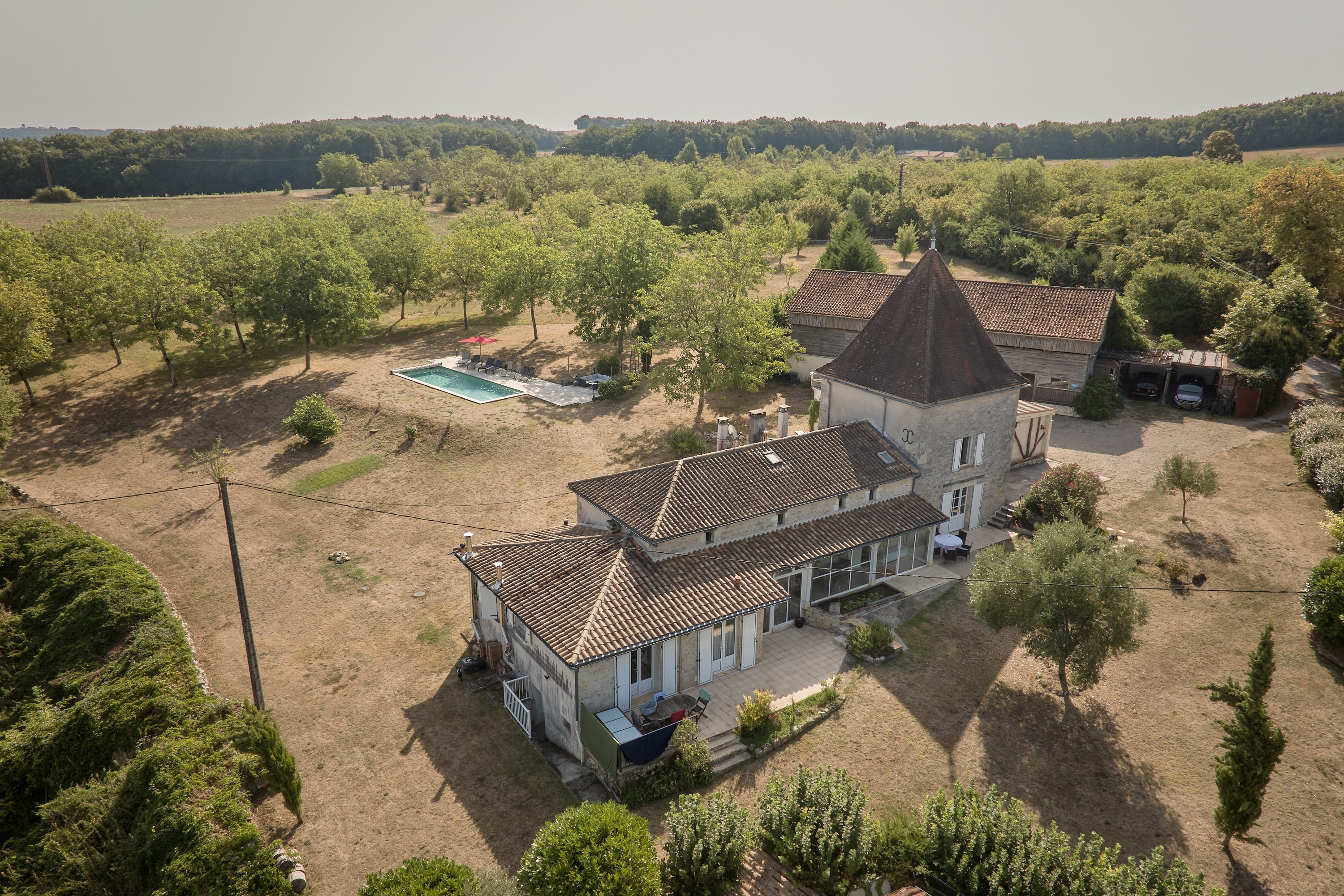 vue aérienne 1 Laugnac Le Palens