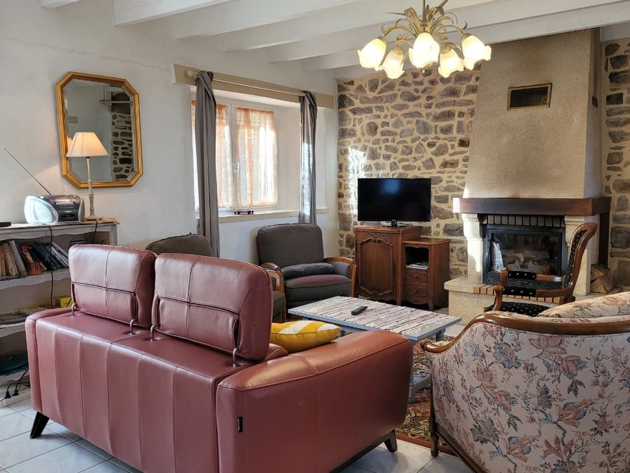 LE BLEIZ Yvon, location "Vue panoramique" située à Paimpol, partie salon