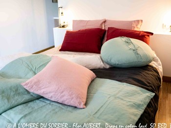 A l'Ombre du Sorbier Suite du Bas Draps en coton lavé