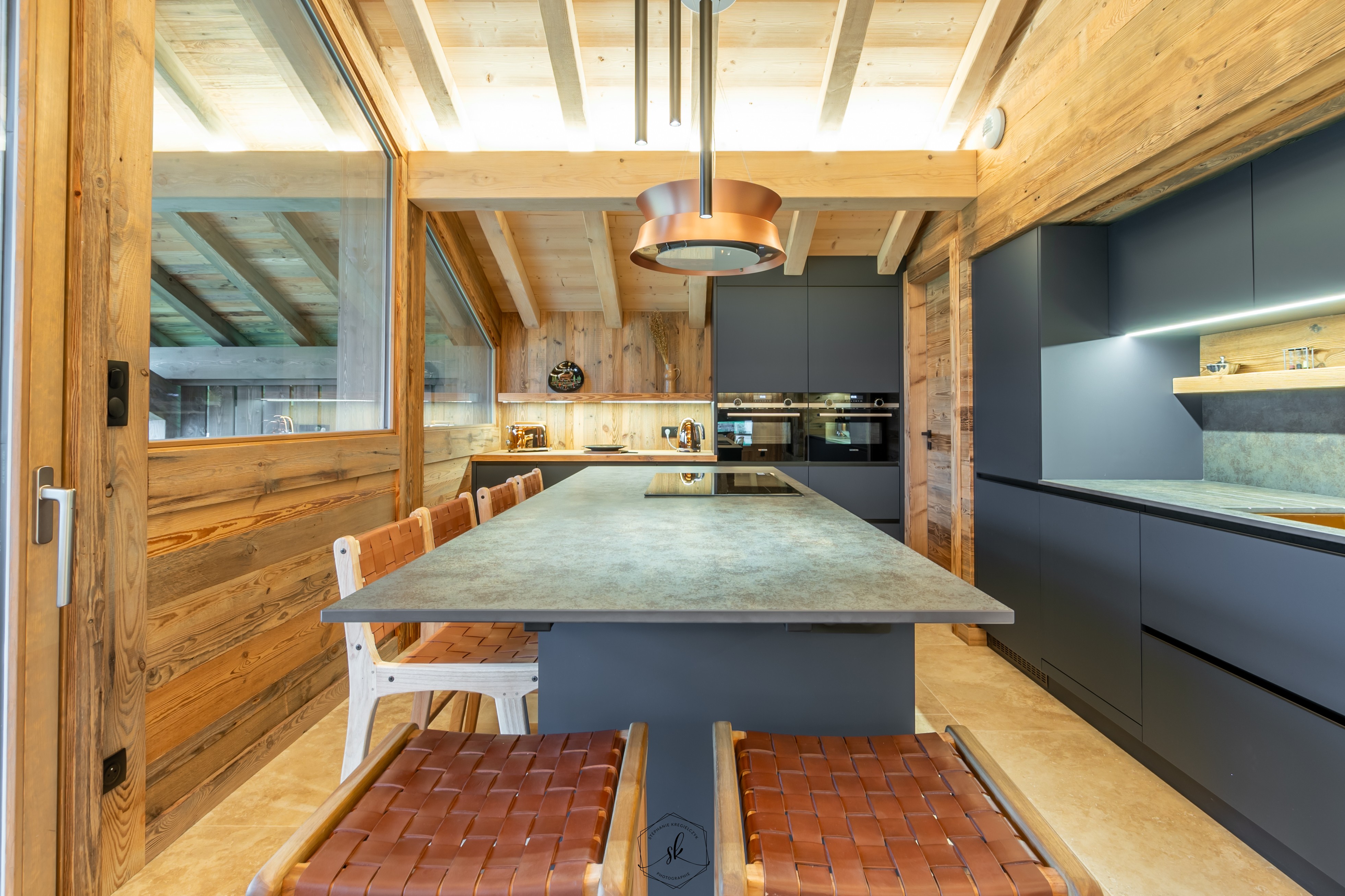 Cuisine ouverte sur salon/ séjour - Chalet Le Flocon de Ventron