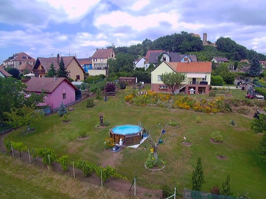 Le gîte du coucou vu du ciel