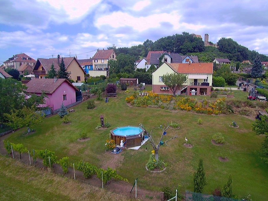 Le gîte du coucou vu du ciel