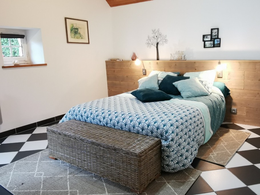Ground floor: 14 m² bedroom with 140 cm bed