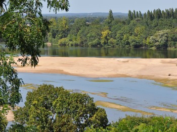 La vue depuis une terrasse à l'étage