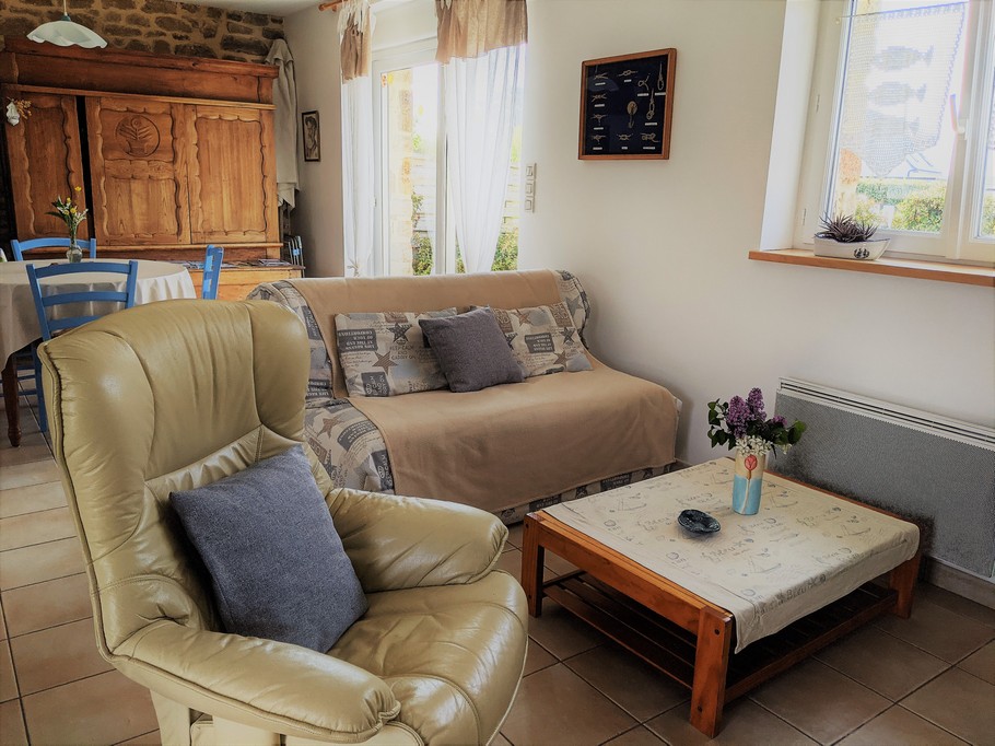 Coin salon Gîte pour 2 personnes