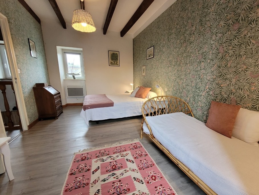 Chambre - LE MILIN DU, DE 4 A 5 PERSONNES - AU COEUR VILLAGE DE GOUAREC ENTRE LE MORBIHAN ET LES CÔTES D'ARMOR - BRETAGNE -