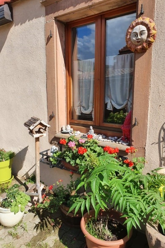 chambre 1 vue sur cour et terrasse