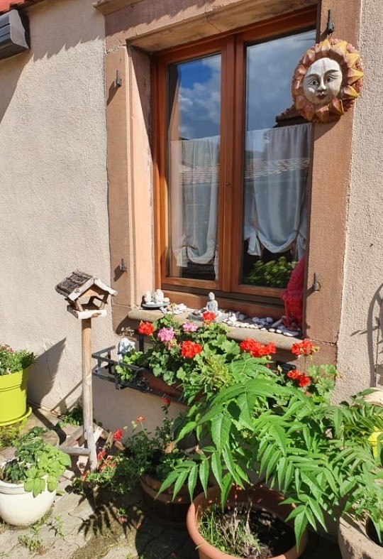 chambre 1 vue sur cour et terrasse