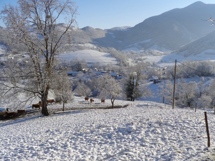 Vue alentour sous la neige