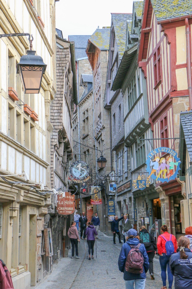 Ruelles pittoresques au Mont Saint-Michel