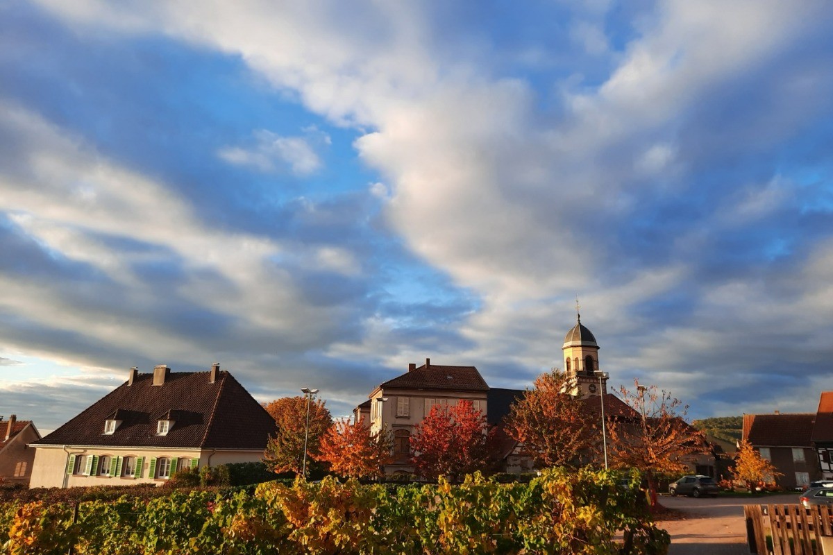 La maison vue de l'ancien collège