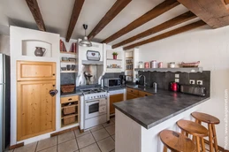 Gîte Fleur de Neige - station familiale Albiez Montrond en Savoie - Cuisine équipée