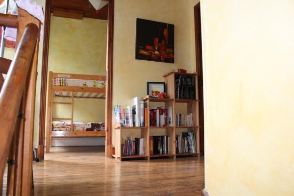 1° etage :Hall et bibliotheque