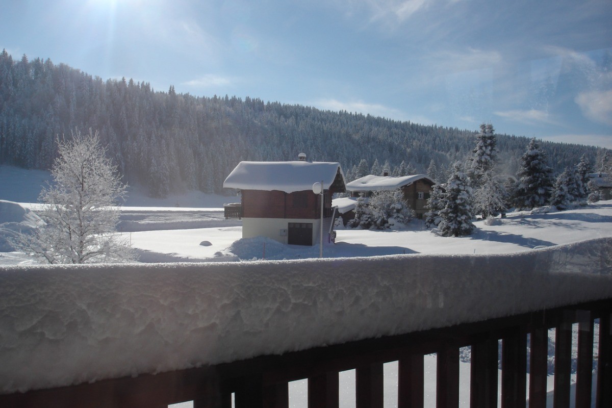 Vue du balcon en hivert