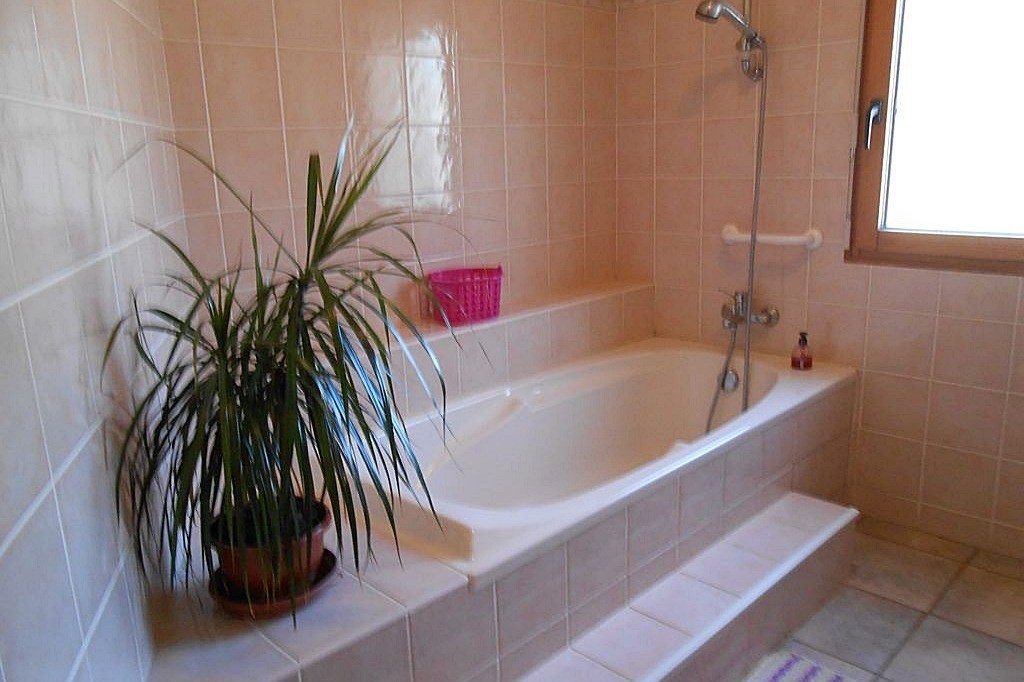 Baignoire dans la salle de bain
