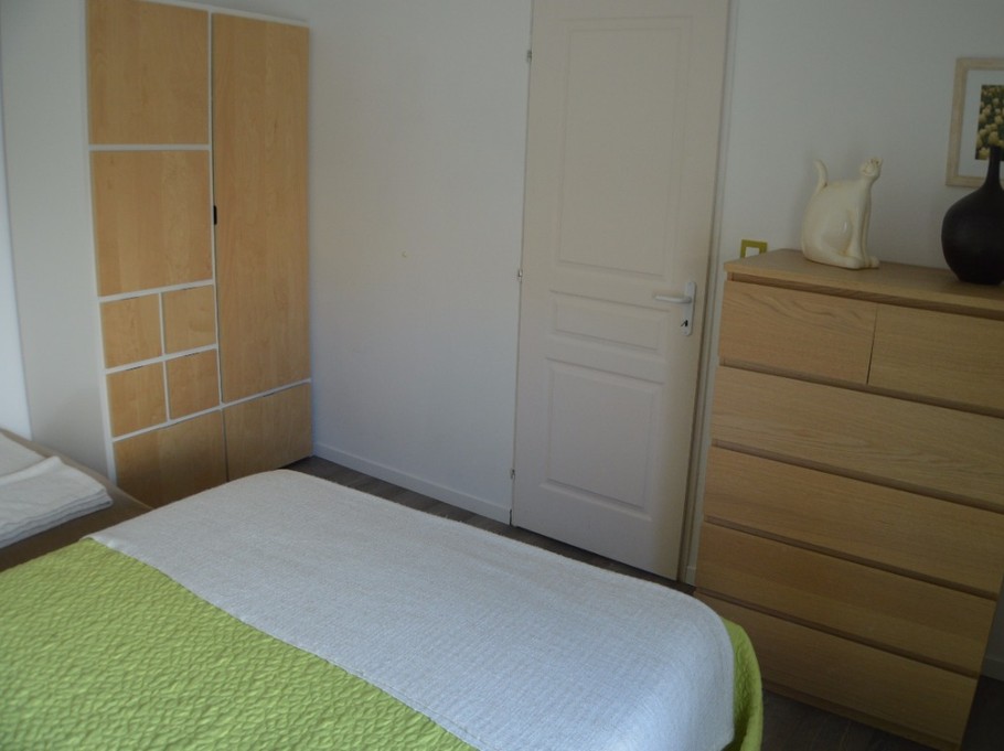 Chambre verte - étage - Maison Grise pour 5 personnes, proche plages, Meschers sur Gironde près de Royan