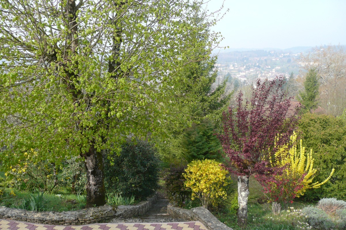 terrasse avec vue sur le parc
