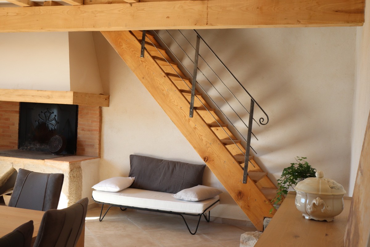 Gîte du petit verdot Cheminée languedocienne