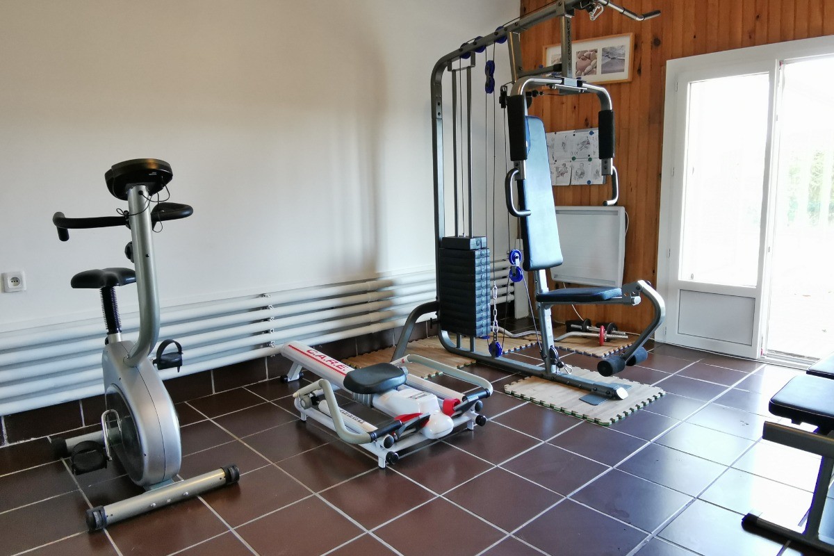 salle de sport en rez de jardin