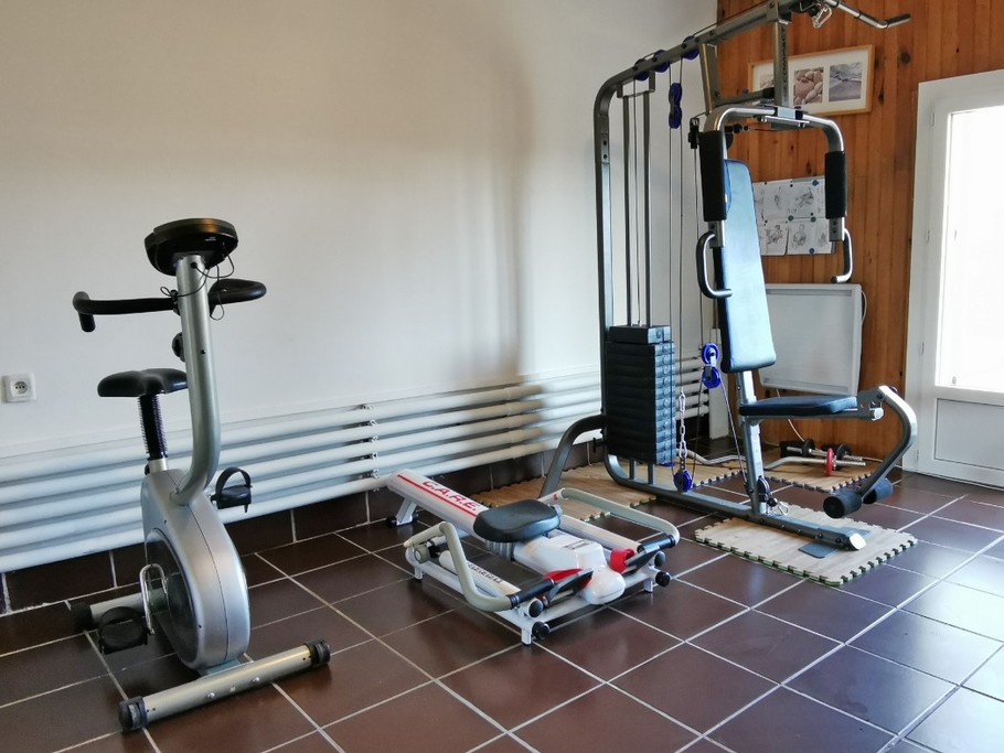salle de sport en rez de jardin