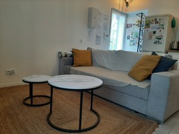 salon avec canapé convertible en 140