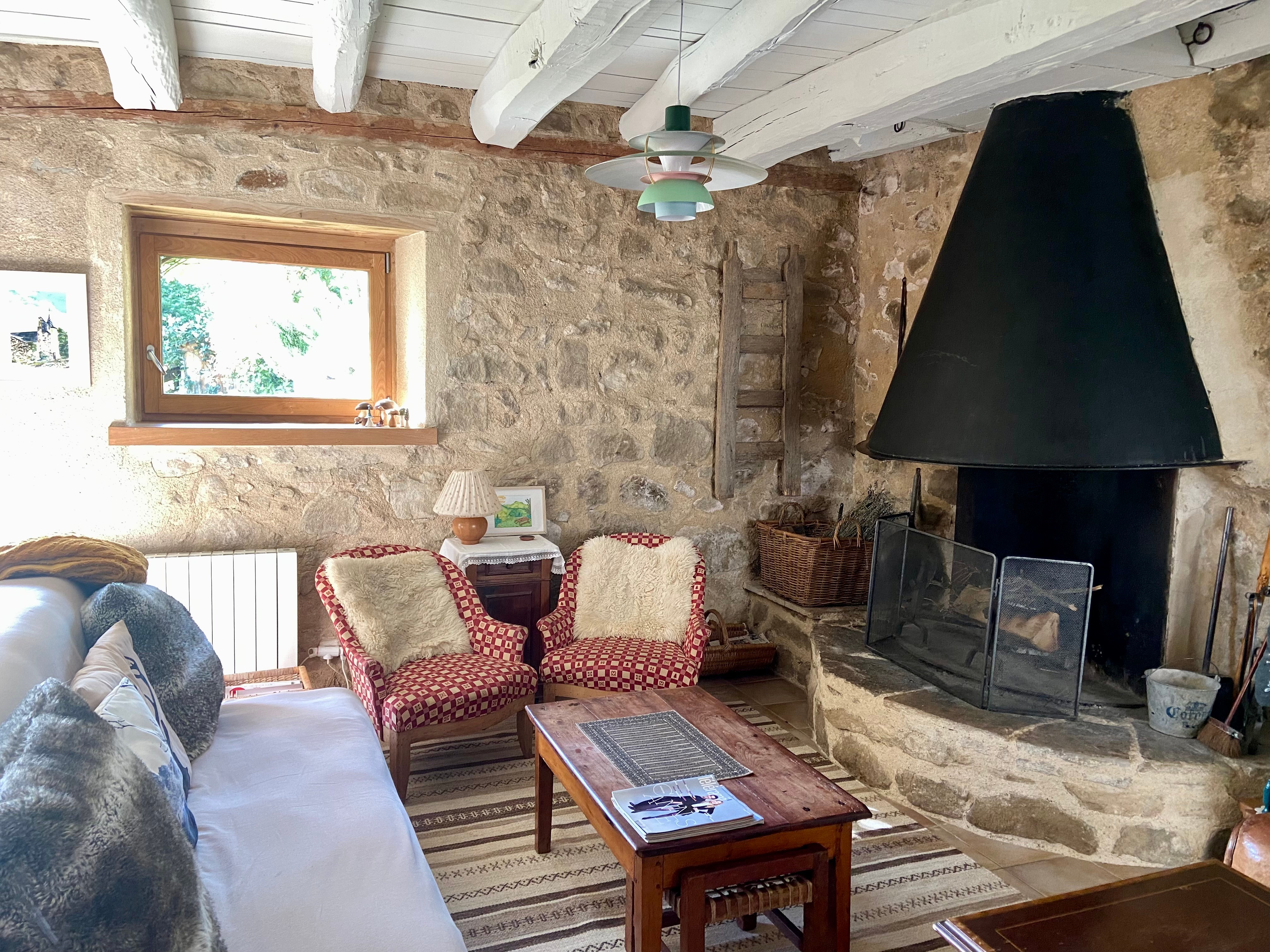 the lounge (on the left as you enter)