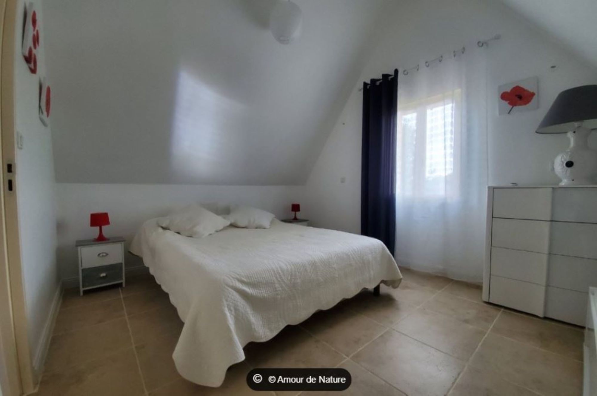 chambre 2 personnes couchage en 160cm