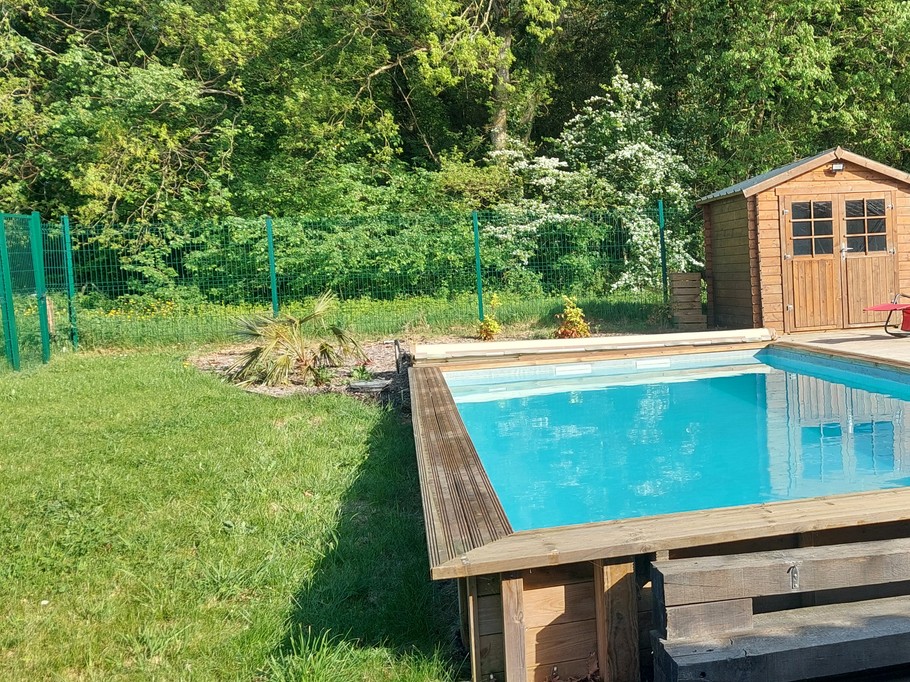 Piscine privée à Semussac, la Maison des hérons pour 4 personnes en Charente maritime