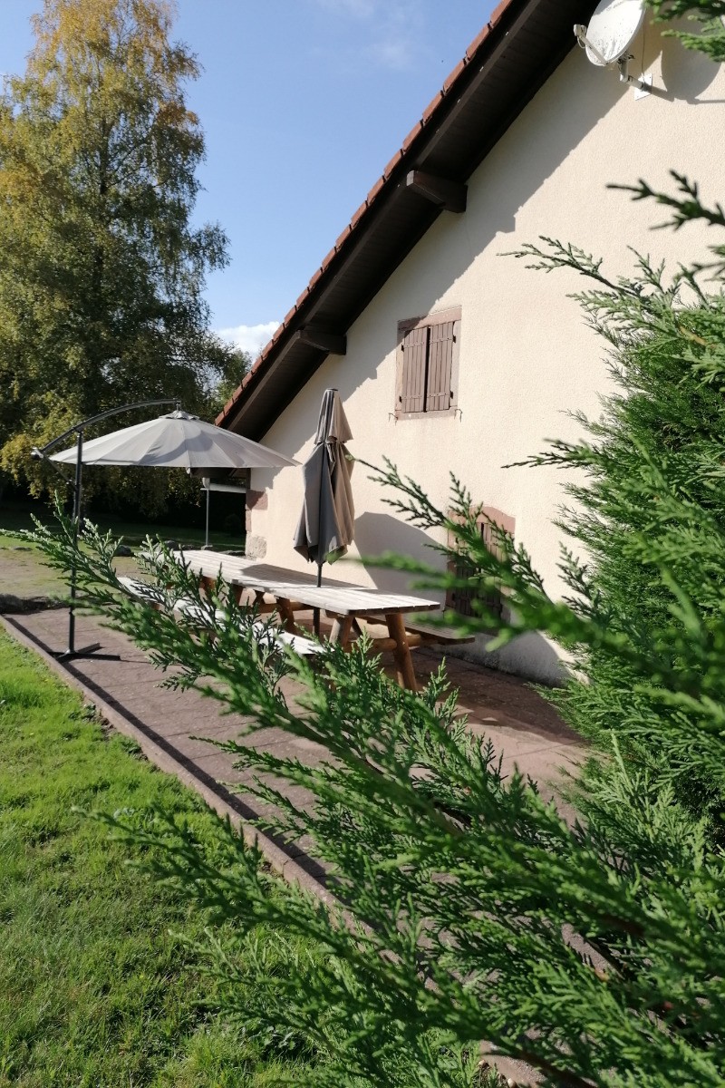 Terrasse plein sud - Gîte Gentiane