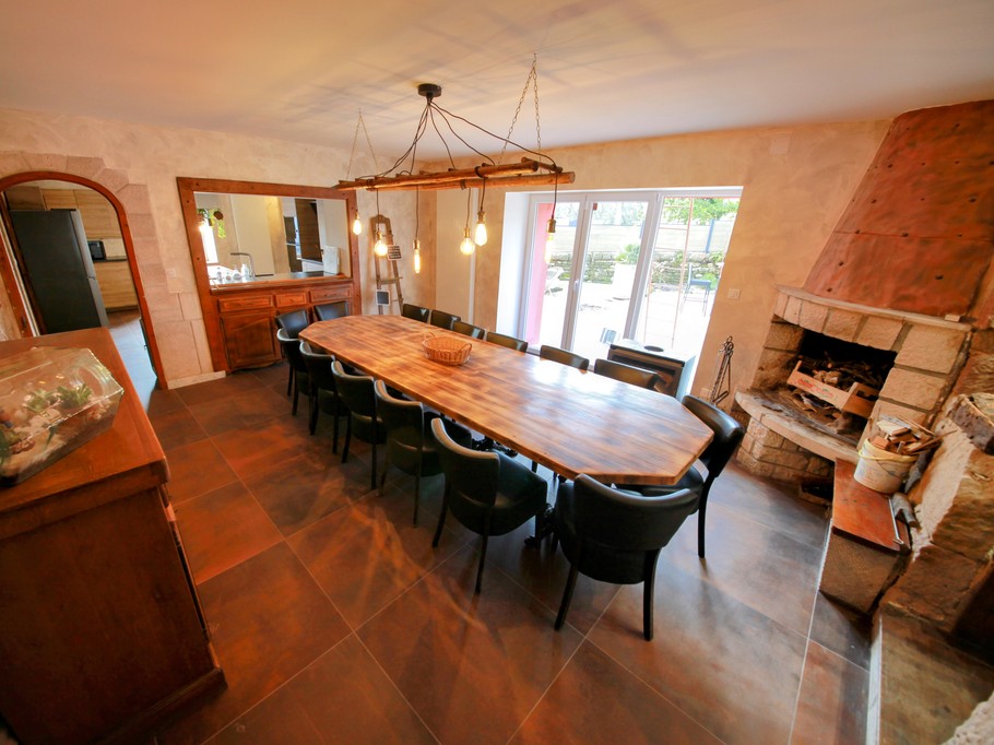 Salle à manger - La Ferme à Gaston, gîte de groupe